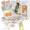 COIPLAY: Watercolor Painting Art Kit - Fairytale Princess - Tin Box, 52 Character Bookmarks, 648 Color Blocks, 3 Brushes, Silicone Cup, Adults-Kids 6+